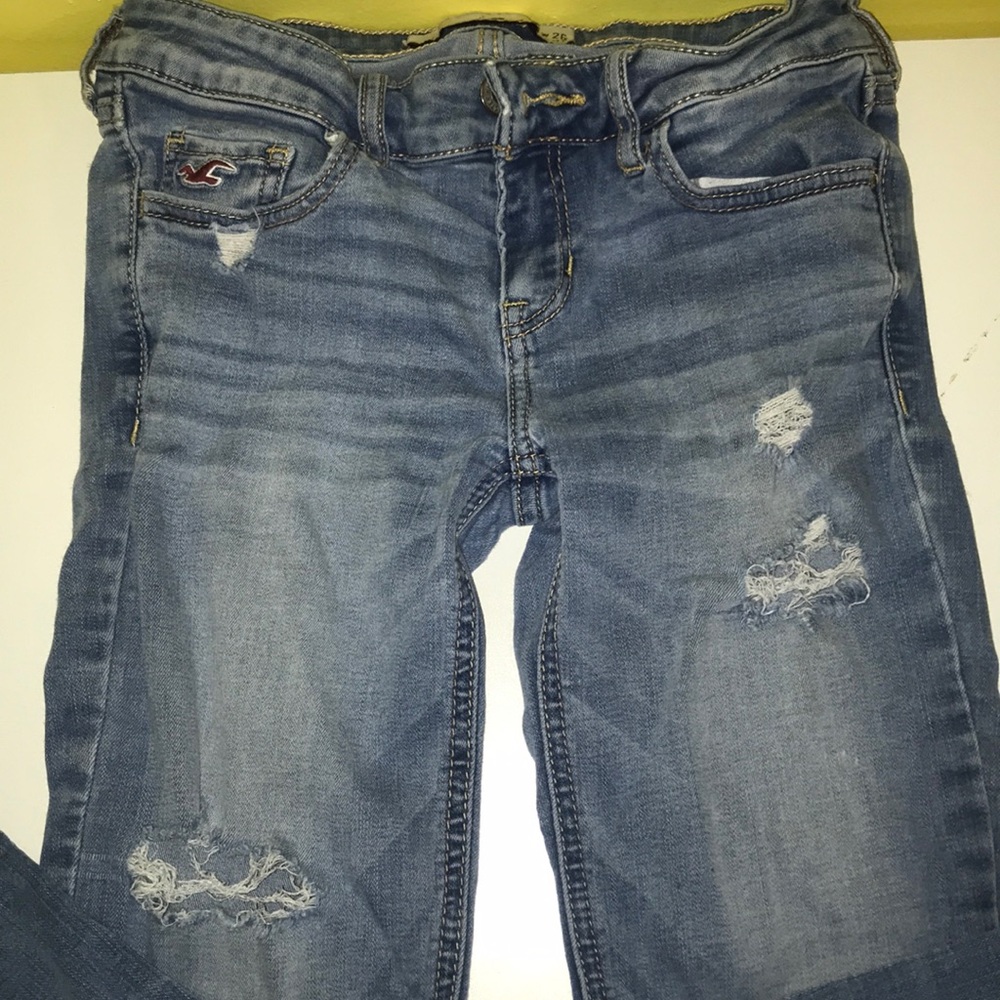 Hollister light blue jeans!